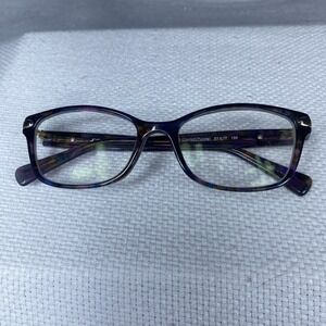 Coach HC 6065 5288 CONFETTI PURPLE BLUE 51-17-135 EYEGLASSES 148R‎